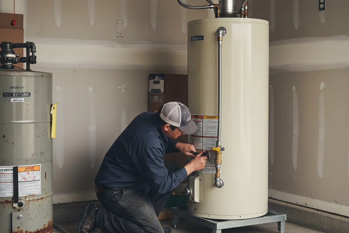 Water heater and shutoff valve replacement in Hallandale